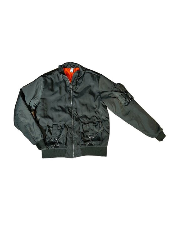 Weive Other - Weive Mens Bomber Jacket Green SM Hardware Waist Length Chain Unisex Streetwear
